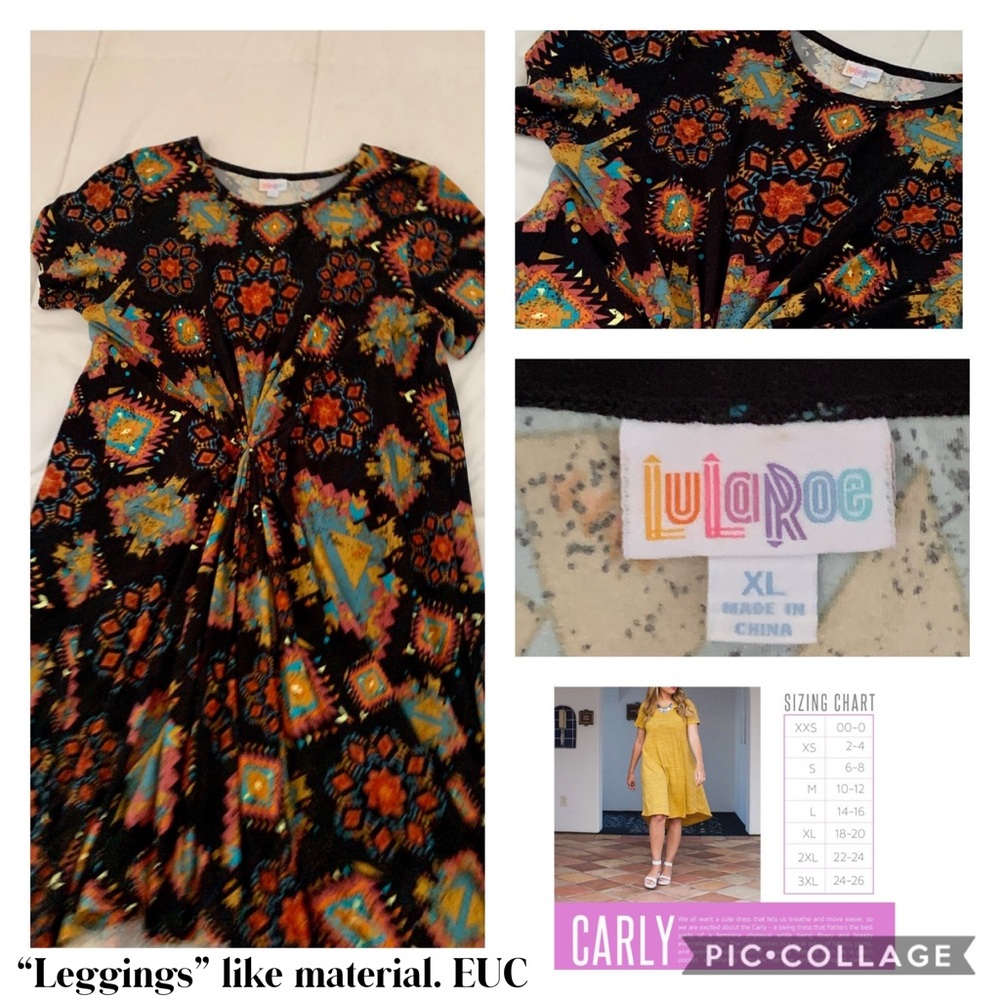 Black Tribal/Aztec Legging Carly LLR - Lularoe